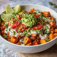 Sweet Potato Taco Bowl for 4 Servings