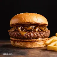 Best Bison Burger Recipe Chipotle Mayo Caramelized Onions