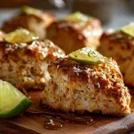 Toasted Coconut Scones with Fragrant Lime and Floral Honey