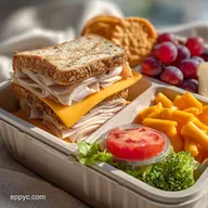 Turkey and Cheese Bento Lunch: Make-Ahead Meal Prep