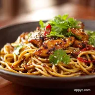 Cracking Cold Sesame Noodle Dish Quick Sichuan Sauce Chicken