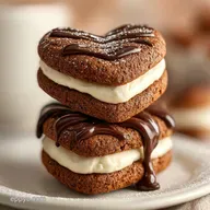 Valentine Chocolate Heart Treats - Bakery-Style Crisp & Ganache