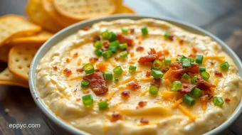 Air Crisp Cheddar Dip with Bacon Delight