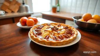 Bake Apple Danish Tart with Pecans in 50 Min