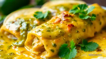 Bake Chicken Enchiladas Verde Delight