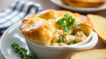 Bake Chicken Pot Pie in Popovers Delight