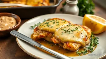 Bake Chicken with Garlic Herb Butter