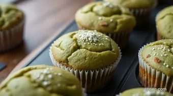 Bake Matcha Muffins with Almond Flour