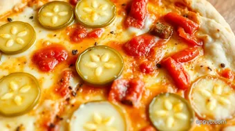 Bake Pickle Pie Pizza with Savory Crust