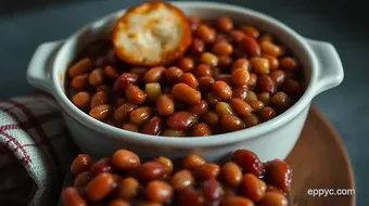 Classic English Baked Beans with a Smoky Twist - A Family Favorite recipe card