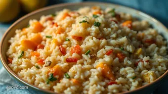 How to Make Creamy Arborio Italian Rice Risotto with Veggies recipe card