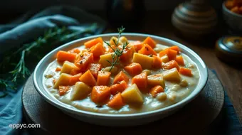 Delicious Pureed Food Ideas: Creamy Roasted Vegetable Delight recipe card