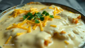 Easy Recipe for White Sauce Chicken Enchiladas: Creamy Family Favorite recipe card
