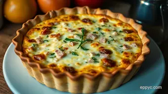 Deliciously Decadent Quiche Recipes Ham and Cheese: My Family Favorite recipe card
