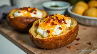 Easy & Decadent Recipe: How to Make Twice Baked Potatoes for Comfort Food Lovers recipe card