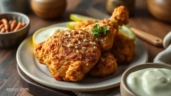 Fried Chicken with Crispy Parmesan Crust