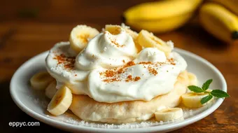 Fried Xango Dessert with Bananas & Creamy Delight