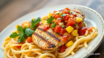 Grilled Chicken with Fresh Mango Salsa