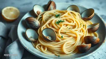 Linguine with Clams: My Quick & Easy Taste of Italy! Recipe Card