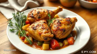 Oven-Baked Chicken Thighs with Vegetables