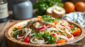 Quick Onion Salad with Fresh Veggies