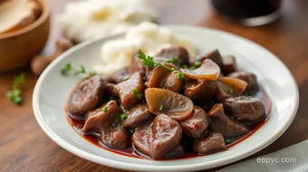 Sautéed Beef Kidney with Rich Wine Sauce