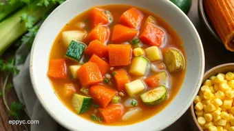 Sautéed Vegetable Soup with Fresh Indiana Veggies