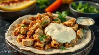 Savory Chicken Shawarma Wraps with Garlic Tahini Sauce: A Family Favorite recipe card