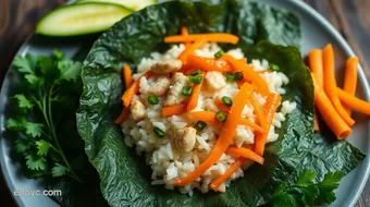 Easy Savory Seaweed Wraps with Fresh Veggies & Protein recipe card