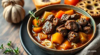 Simmered Beef Stew with Hearty Vegetables