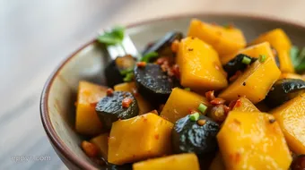 Stir-Fry Kabocha Squash with Savory Flavors