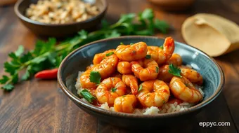 Stir-Fry Spicy Garlic Shrimp Dish