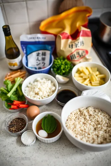 Alternative Sake: Savory Infused Rice and Vegetable Delight ingredients