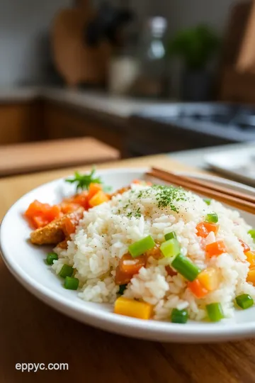 Alternative Sake: Savory Infused Rice and Vegetable Delight steps