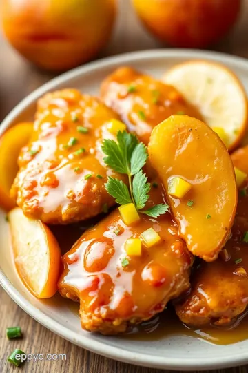 Apple and Honey-Glazed Chicken Tenders presentation