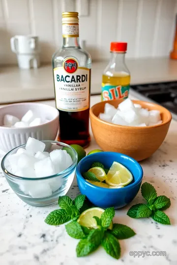 Bacardi Rum Vanilla Syrup Cocktail Recipe ingredients