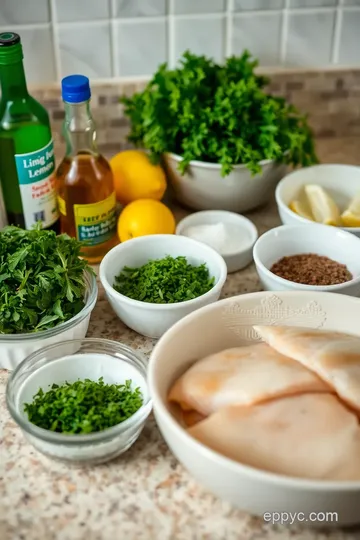 Baked Cod with Lemon Herb Topping ingredients