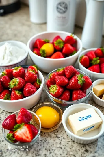 Caramel-Covered Strawberries ingredients