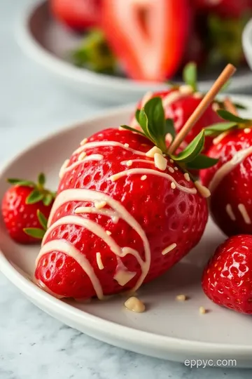 Caramel-Covered Strawberries presentation