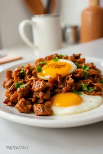 Carnitas Breakfast Recipe with Eggs steps