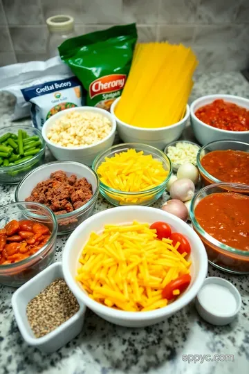Cheesy Baked Spaghetti Casserole – A Comforting Classic ingredients