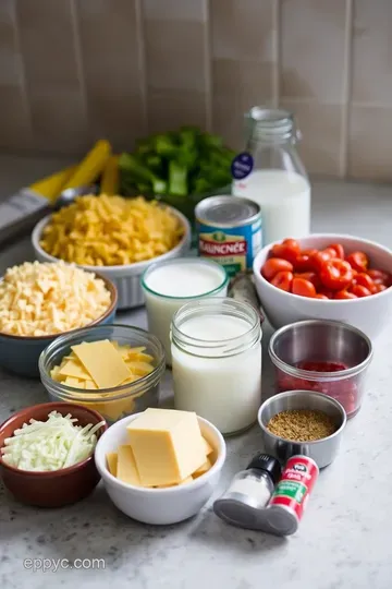 Cheesy Delight: Quick and Easy Queso Dip Recipe ingredients