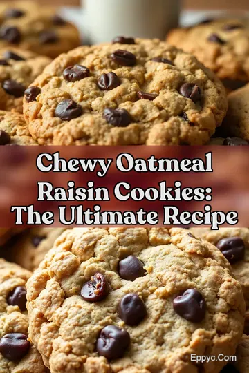 Chewy Oatmeal Raisin Cookies: The Ultimate Recipe