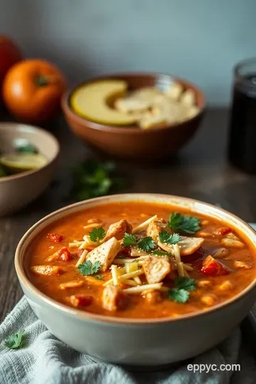 Chicken Tortilla Soup presentation