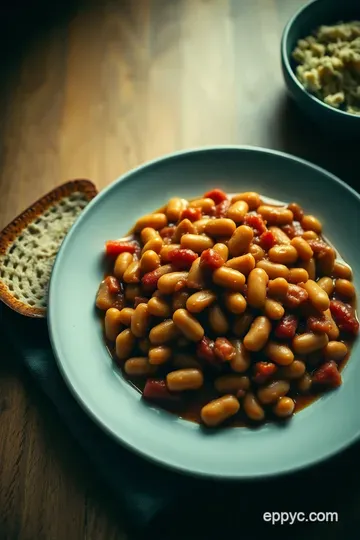 Classic British Baked Beans: Comfort on a Plate presentation