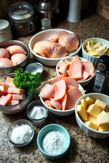 Classic Chicken Cordon Bleu: A Gourmet Delight at Home ingredients