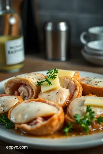 Classic Chicken Cordon Bleu: A Gourmet Delight at Home presentation