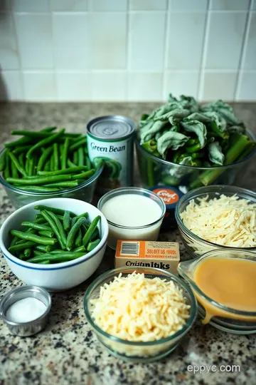 Classic Green Bean Casserole with Crispy Onion Topping ingredients