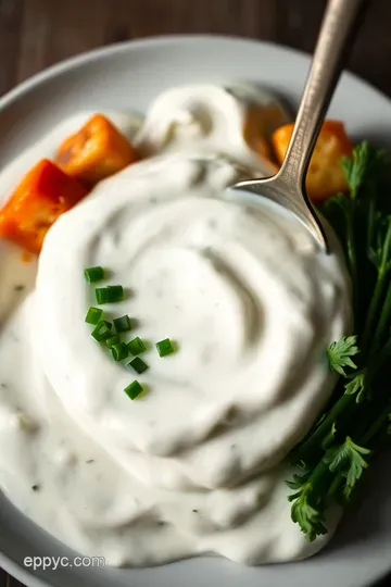 Classic Homemade Ranch Dressing presentation