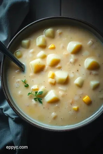 Comforting Pioneer Lady Potato Soup presentation